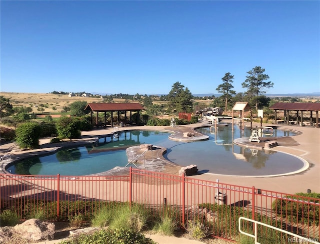 21658 E Tallkid Ave, Parker, CO 80138 - community pool with a gazebo and a patio area
