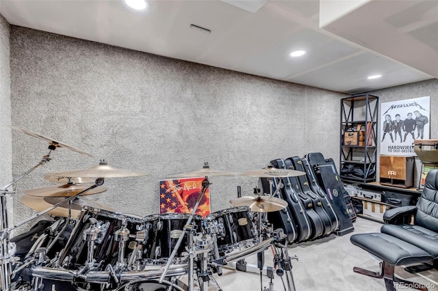 21658 E Tallkid Ave, Parker, CO 80138 - exercise room featuring recessed lighting and carpet floors