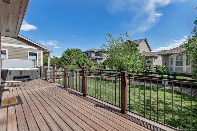 21658 E Tallkid Ave, Parker, CO 80138 - wooden deck featuring a yard and a residential view
