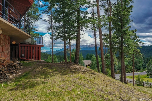 1000 Ponderosa Way, Woodland Park, CO 80863 - view of yard featuring a mountain view