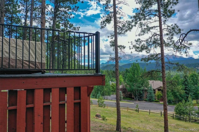 1000 Ponderosa Way, Woodland Park, CO 80863 - exterior space with mountains