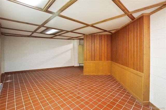 1000 Ponderosa Way, Woodland Park, CO 80863 - unfurnished room featuring concrete block wall