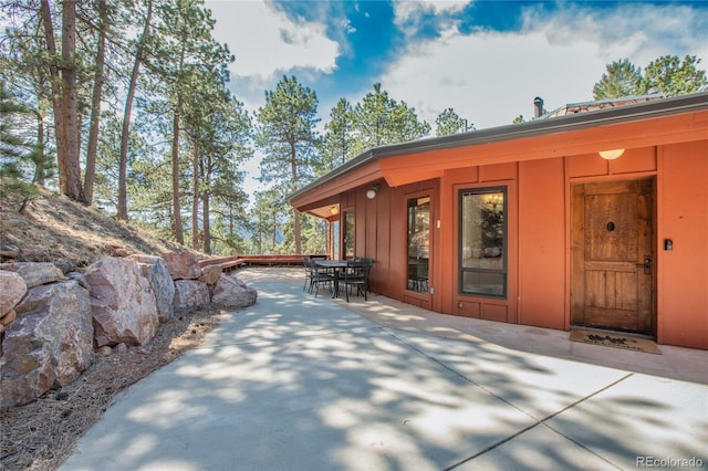 1000 Ponderosa Way, Woodland Park, CO 80863 - view of patio featuring outdoor dining area