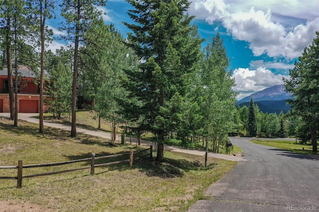 1000 Ponderosa Way, Woodland Park, CO 80863 - view of asphalt street with a mountain view