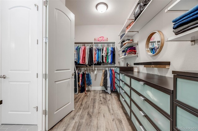 360 Basilwood Way, Highlands Ranch, CO 80126 - walk in closet with light wood-style flooring