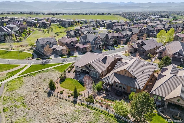 360 Basilwood Way, Highlands Ranch, CO 80126 - aerial perspective of suburban area featuring mountains