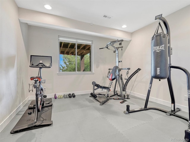 9395 Night Star Pl, Lone Tree, CO 80124 - exercise room with recessed lighting