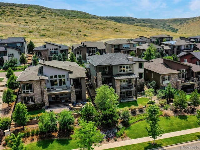 9395 Night Star Pl, Lone Tree, CO 80124 - aerial perspective of suburban area with mountains