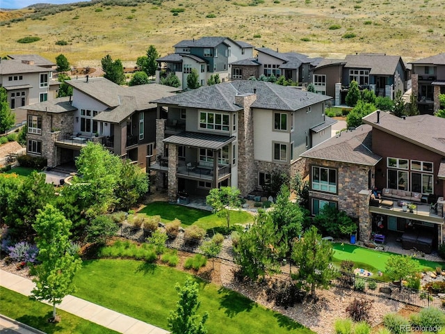 9395 Night Star Pl, Lone Tree, CO 80124 - aerial perspective of suburban area
