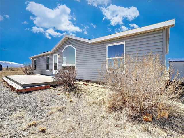 view of front of house featuring a deck