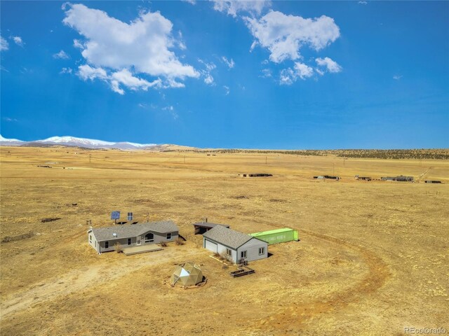 drone / aerial view with a rural view