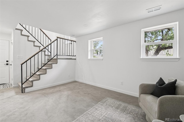 19954 E Dartmouth Ave, Aurora, CO 80013 - unfurnished room with stairs and carpet