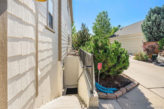 3357 N Akron Ct, Denver, CO 80238 - view of home's exterior featuring an attached garage