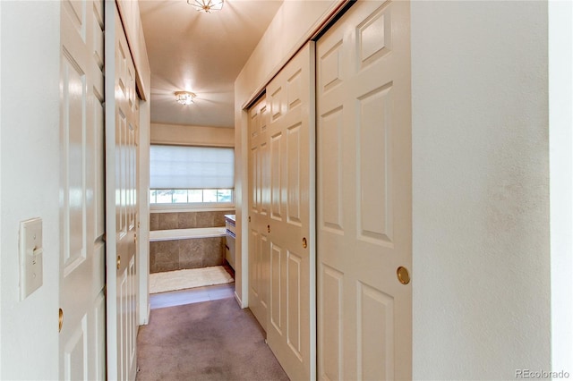 1530 S Quebec Way Unit 29, Denver, CO 80231 - hallway featuring carpet flooring