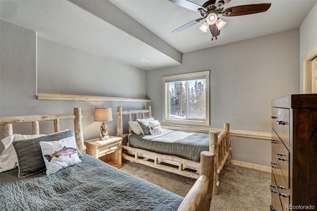 207 Pine Cone Way, Fairplay, CO 80440 - bedroom with carpet flooring and ceiling fan
