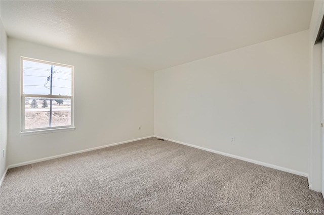 view of carpeted empty room