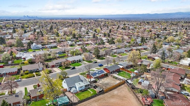 3341 W 94th Ave, Westminster, CO 80031 - bird's eye view with a residential view and a mountain view