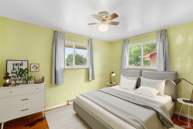 3341 W 94th Ave, Westminster, CO 80031 - bedroom featuring wood finished floors and ceiling fan