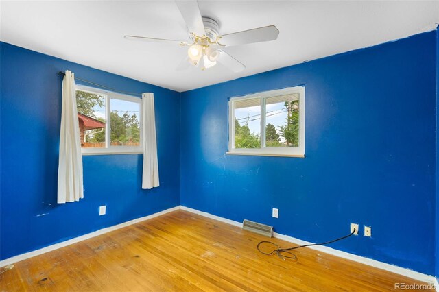 3341 W 94th Ave, Westminster, CO 80031 - empty room featuring wood finished floors and ceiling fan