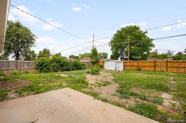 3341 W 94th Ave, Westminster, CO 80031 - fenced backyard featuring a storage unit and a patio area
