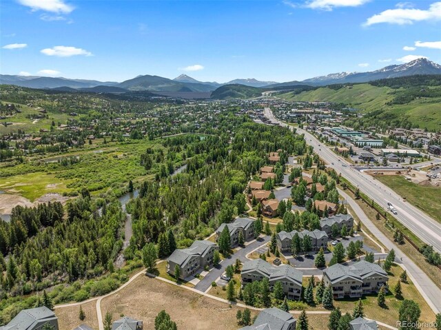 107 Mountain Vista Ln, Silverthorne, CO 80498 - bird's eye view of a mountain backdrop