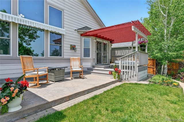 6776 Salvia Ct, Arvada, CO 80007 - rear view of house featuring a patio area and a pergola