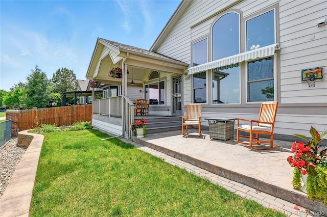6776 Salvia Ct, Arvada, CO 80007 - back of property featuring a patio area and a porch