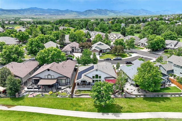 6776 Salvia Ct, Arvada, CO 80007 - aerial perspective of suburban area with a mountain backdrop