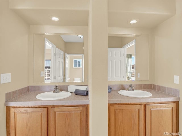 bathroom with vanity