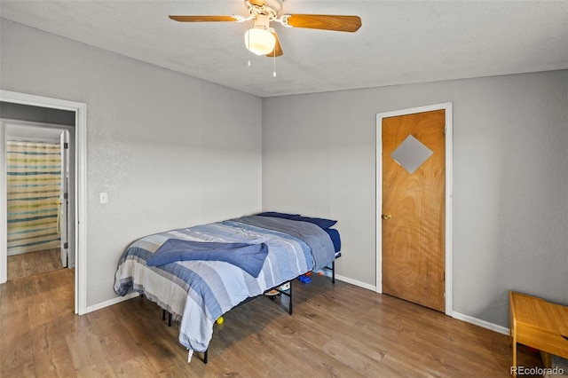 9765LAPINTURAPT La Pintura Pt, Fountain, CO 80817 - bedroom featuring wood finished floors, baseboards, and ceiling fan