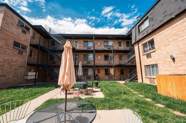558 N Washington St Unit 103, Denver, CO 80203 - view of patio / terrace with stairway