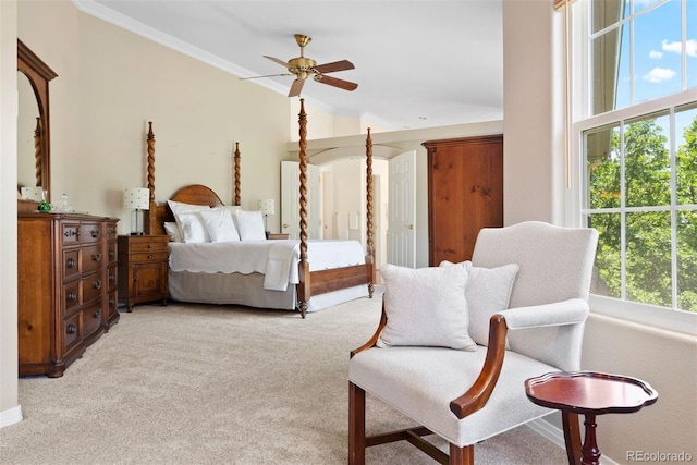 5120 Langdale Way, Colorado Springs, CO 80906 - bedroom featuring light carpet and ornamental molding