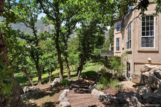 5120 Langdale Way, Colorado Springs, CO 80906 - view of yard with a mountain view