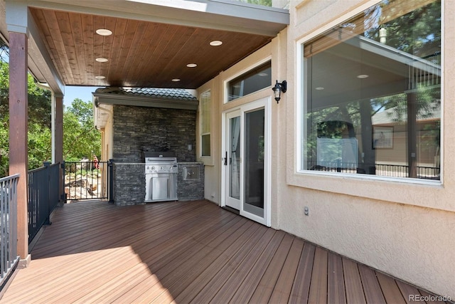 5120 Langdale Way, Colorado Springs, CO 80906 - wooden terrace featuring area for grilling