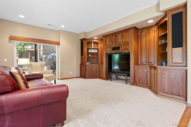 5120 Langdale Way, Colorado Springs, CO 80906 - living area with recessed lighting and light colored carpet