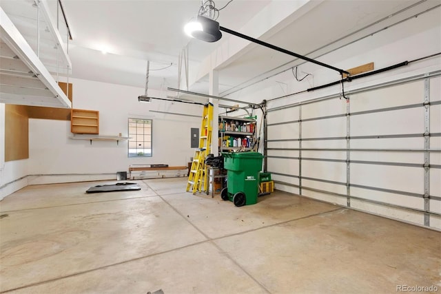 5120 Langdale Way, Colorado Springs, CO 80906 - garage with electric panel and a garage door opener
