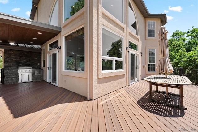 5120 Langdale Way, Colorado Springs, CO 80906 - deck with an outdoor kitchen