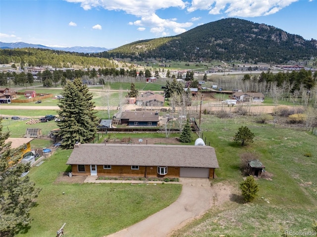 26063 Morris Ave, Conifer, CO 80433 - view from above of property featuring mountains