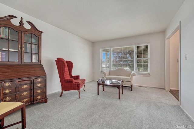 7100 S Hudson Cir, Centennial, CO 80122 - living area featuring visible vents, carpet flooring, and baseboards