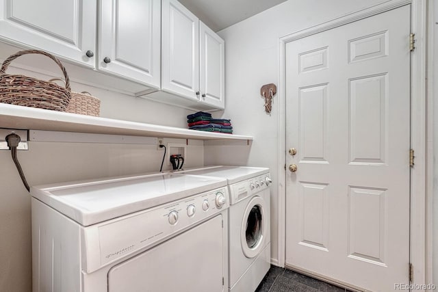 7100 S Hudson Cir, Centennial, CO 80122 - laundry area featuring washer and dryer, granite finish floor, and cabinet space