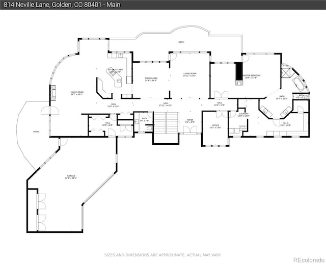 814 Neville Ln, Golden, CO 80401 - view of property floor plan
