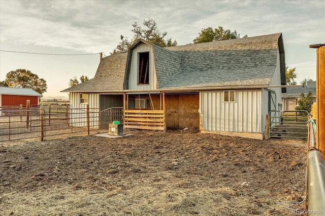 view of stable