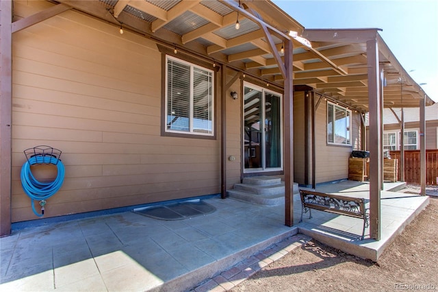 25046 E Bayaud Pl, Aurora, CO 80018 - view of patio / terrace featuring entry steps and fence