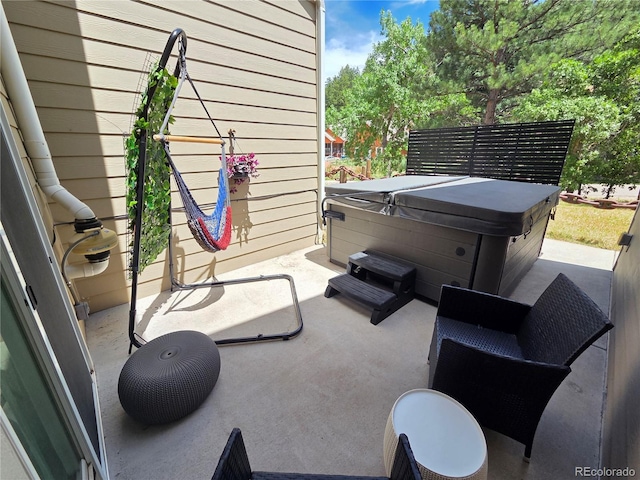 7085 Kiowa Rd, Larkspur, CO 80118 - view of patio with a hot tub