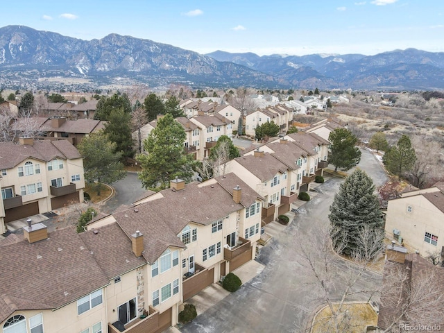 3244 Capstan Way, Colorado Springs, CO 80906 - drone / aerial view with a mountain view
