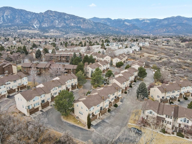 3244 Capstan Way, Colorado Springs, CO 80906 - bird's eye view with a mountain view