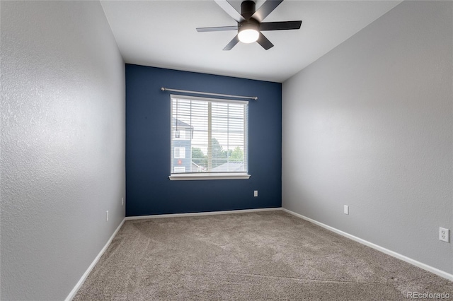 4451 S Ammons St Unit 2-204, Littleton, CO 80123 - carpeted spare room featuring ceiling fan and a textured wall