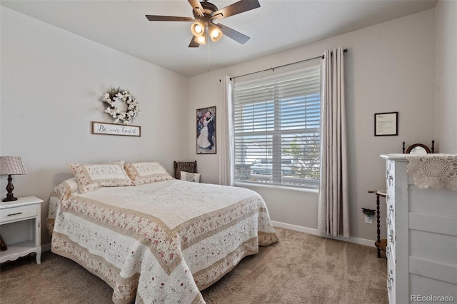 2200 Cadman St, Berthoud, CO 80513 - bedroom featuring carpet floors, baseboards, and a ceiling fan
