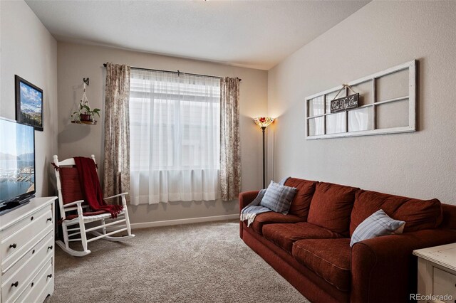 2200 Cadman St, Berthoud, CO 80513 - living area featuring carpet flooring and plenty of natural light