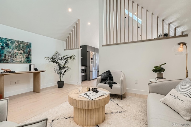 living room featuring hardwood / wood-style flooring